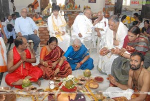 Idols of Saraswati Devi and Lord Rama were installed at Sai Baba temple of Film Nagar Daiva Sannidhanam