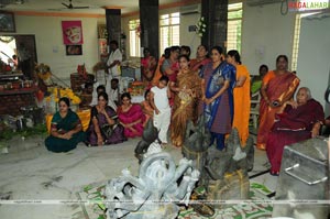 Idols of Saraswati Devi and Lord Rama were installed at Sai Baba temple of Film Nagar Daiva Sannidhanam