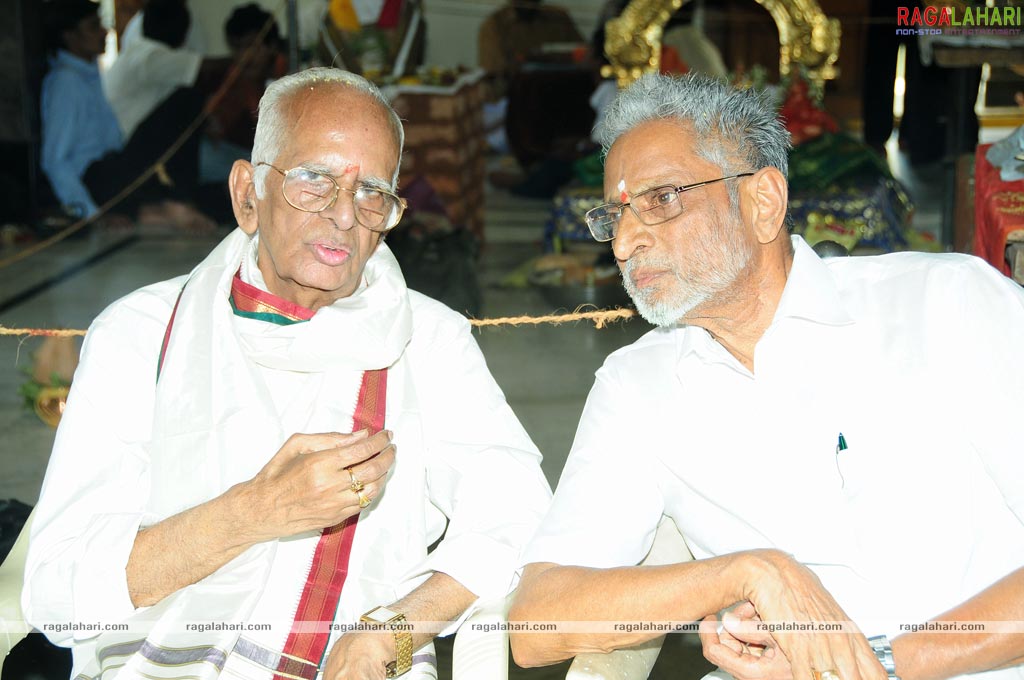 Idols of Saraswati Devi and Lord Rama were installed at Sai Baba temple of Film Nagar Daiva Sannidhanam