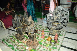 Idols of Saraswati Devi and Lord Rama were installed at Sai Baba temple of Film Nagar Daiva Sannidhanam