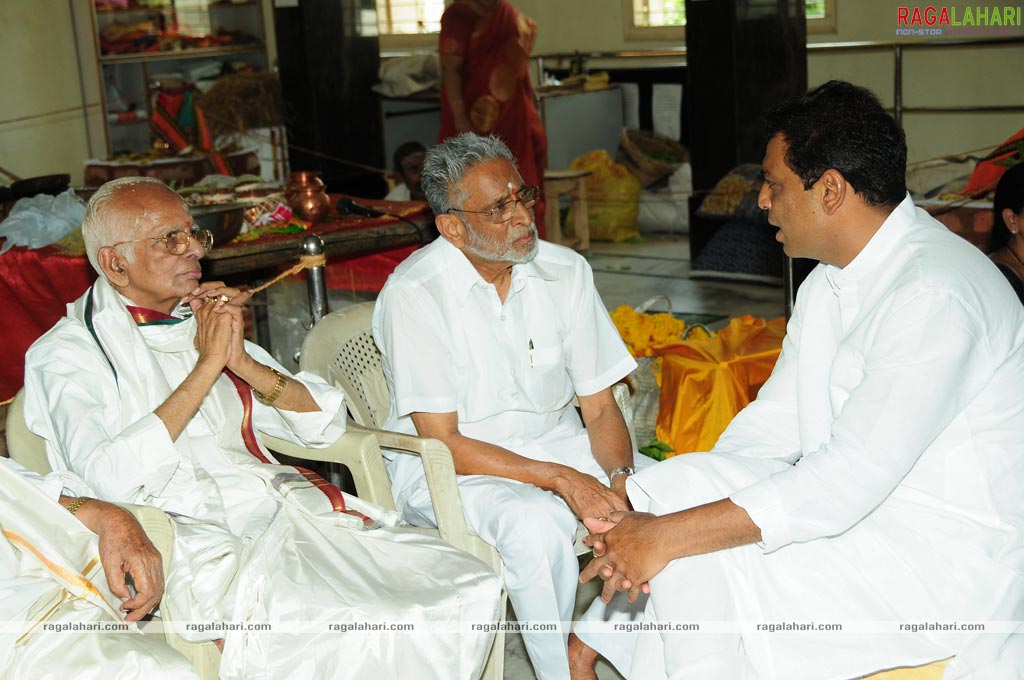 Idols of Saraswati Devi and Lord Rama were installed at Sai Baba temple of Film Nagar Daiva Sannidhanam