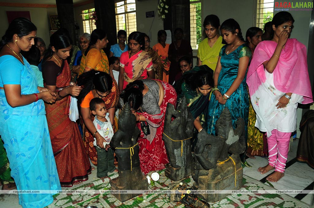 Idols of Saraswati Devi and Lord Rama were installed at Sai Baba temple of Film Nagar Daiva Sannidhanam