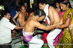 Idols of Saraswati Devi and Lord Rama were installed at Sai Baba temple of Film Nagar Daiva Sannidhanam