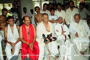 Idols of Saraswati Devi and Lord Rama were installed at Sai Baba temple of Film Nagar Daiva Sannidhanam