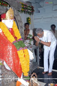 Idols of Saraswati Devi and Lord Rama were installed at Sai Baba temple of Film Nagar Daiva Sannidhanam