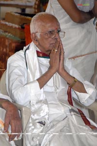 Idols of Saraswati Devi and Lord Rama were installed at Sai Baba temple of Film Nagar Daiva Sannidhanam