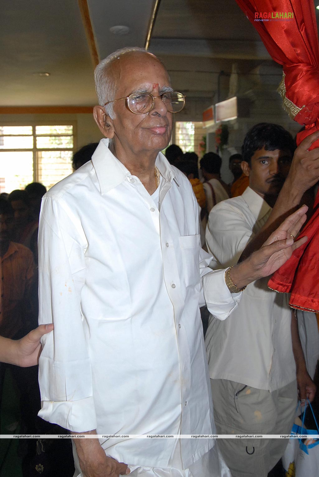 Idols of Saraswati Devi and Lord Rama were installed at Sai Baba temple of Film Nagar Daiva Sannidhanam