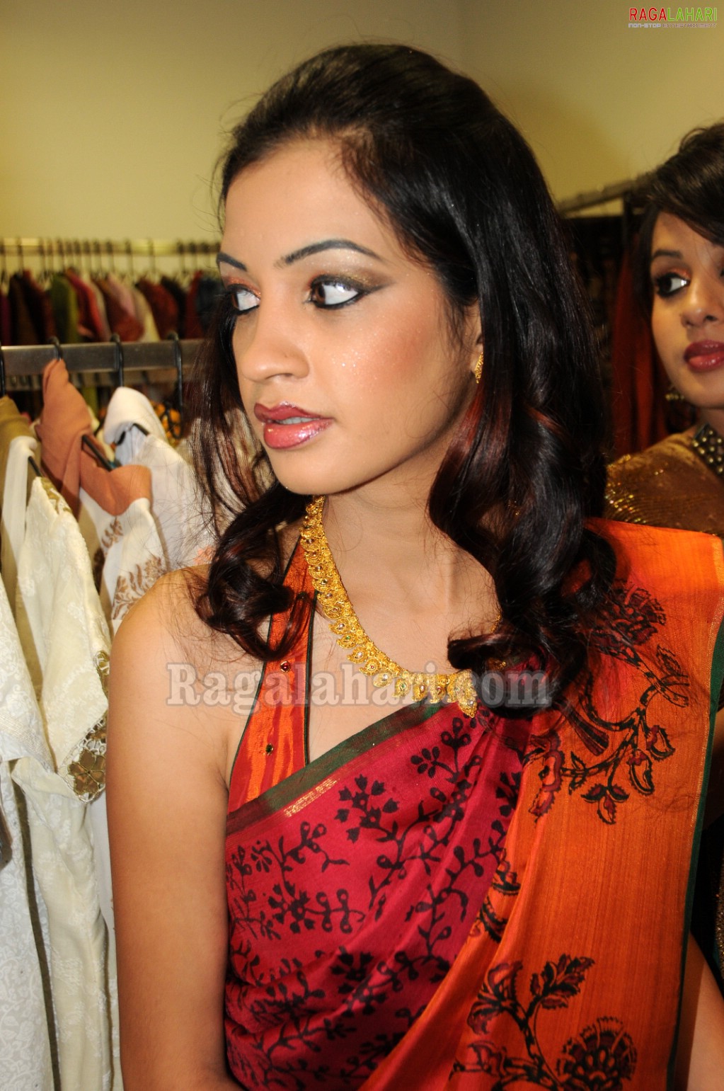 Models Display Akshaya Thrithiya Collections at Sakhi Fashions