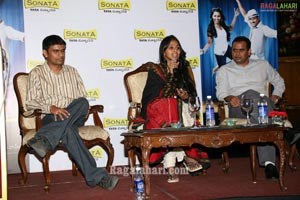 Smitha Launches Sonata's 23.5K Gold Coated Watches