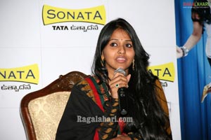 Smitha Launches Sonata's 23.5K Gold Coated Watches