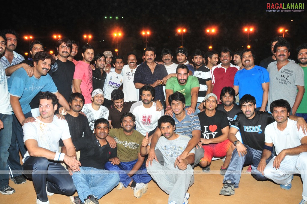 Stars Practice for T20 Tollywood Trophy