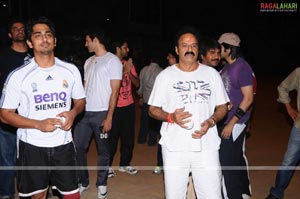 Stars Practice for T20 Tollywood Trophy