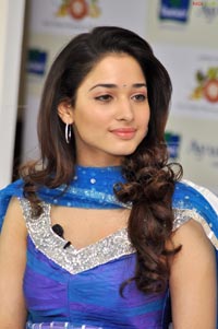 Tamanna at Parachute Ayurvedic Hair Oil Promotion