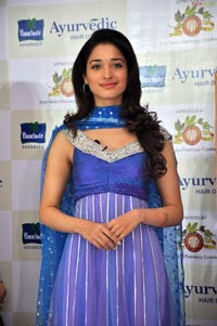 Tamanna at Parachute Ayurvedic Hair Oil Promotion