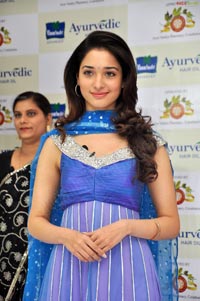 Tamanna at Parachute Ayurvedic Hair Oil Promotion