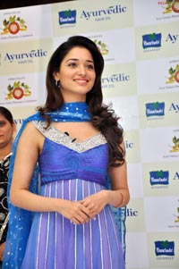 Tamanna at Parachute Ayurvedic Hair Oil Promotion