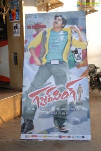 Gabbar Singh Release Hungama at Brahmarambha Theatre