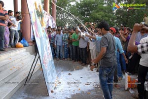 Gabbar Singh Release Hungama at Brahmarambha Theatre