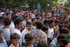 Gabbar Singh Release Hungama at Brahmarambha Theatre