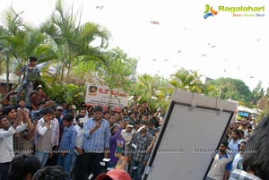 Gabbar Singh Release Hungama at Brahmarambha Theatre