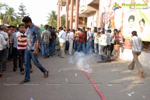 Gabbar Singh Release Hungama at Brahmarambha Theatre