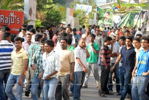 Gabbar Singh Release Hungama at Brahmarambha Theatre