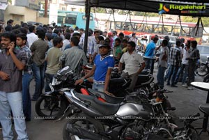 Gabbar Singh Release Hungama at Brahmarambha Theatre