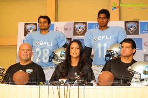 Manchu Lakshmi Prasanna at Elite Football League India Press Meet