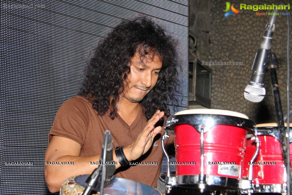 Absolut Pulse Percussionist Jonqui with DJ Nash at N Grill, Hyderabad