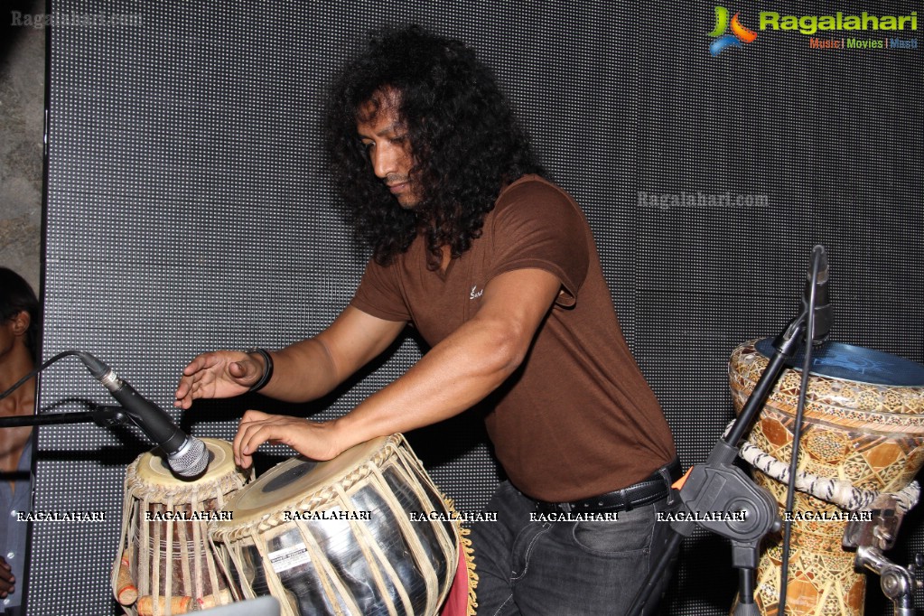 Absolut Pulse Percussionist Jonqui with DJ Nash at N Grill, Hyderabad