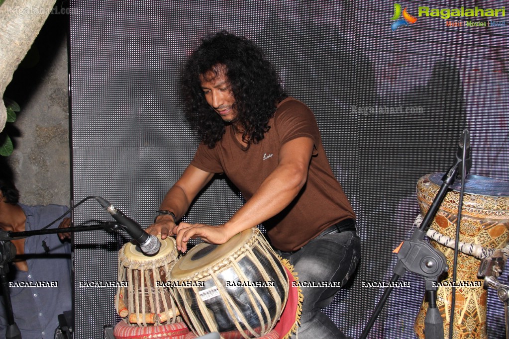 Absolut Pulse Percussionist Jonqui with DJ Nash at N Grill, Hyderabad