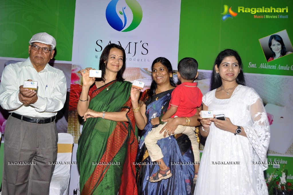 Amala launches SamJ's Natural Products, Hyderabad