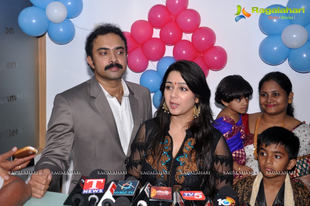 Charmi inaugurates Sriroop Cosmetology Centre, Hyderabad