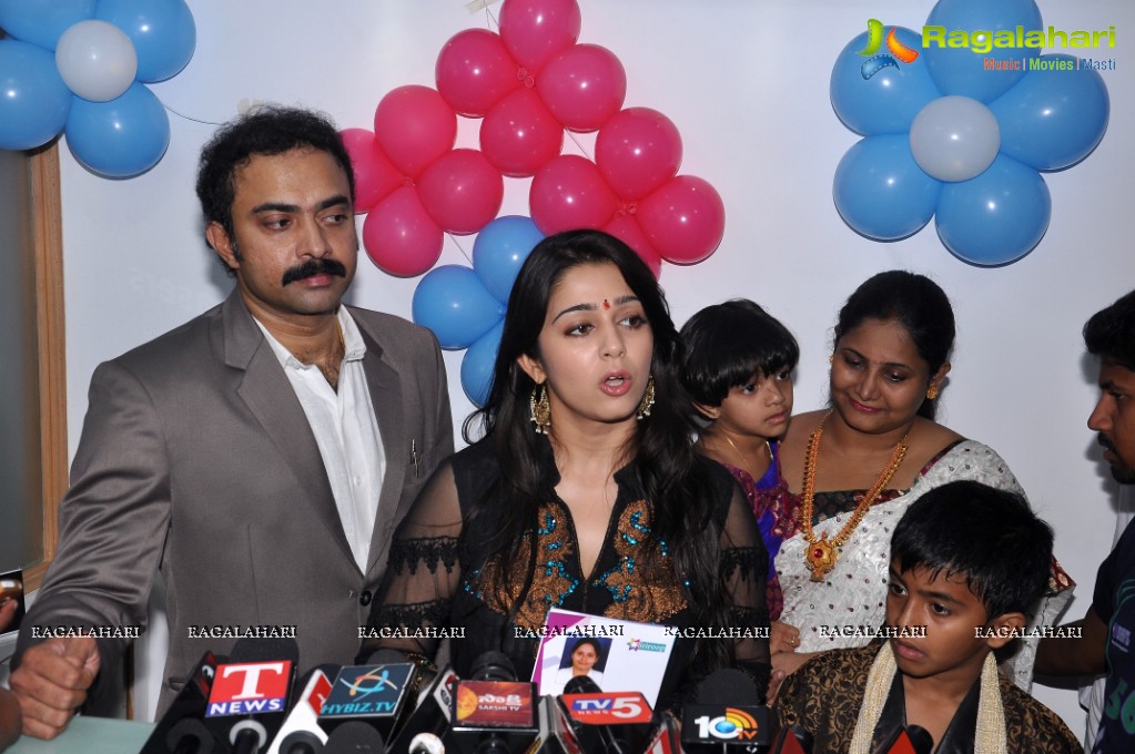 Charmi inaugurates Sriroop Cosmetology Centre, Hyderabad