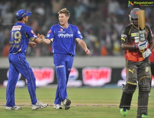 Hyderabad Sunrisers Vs. Rajasthan Royals