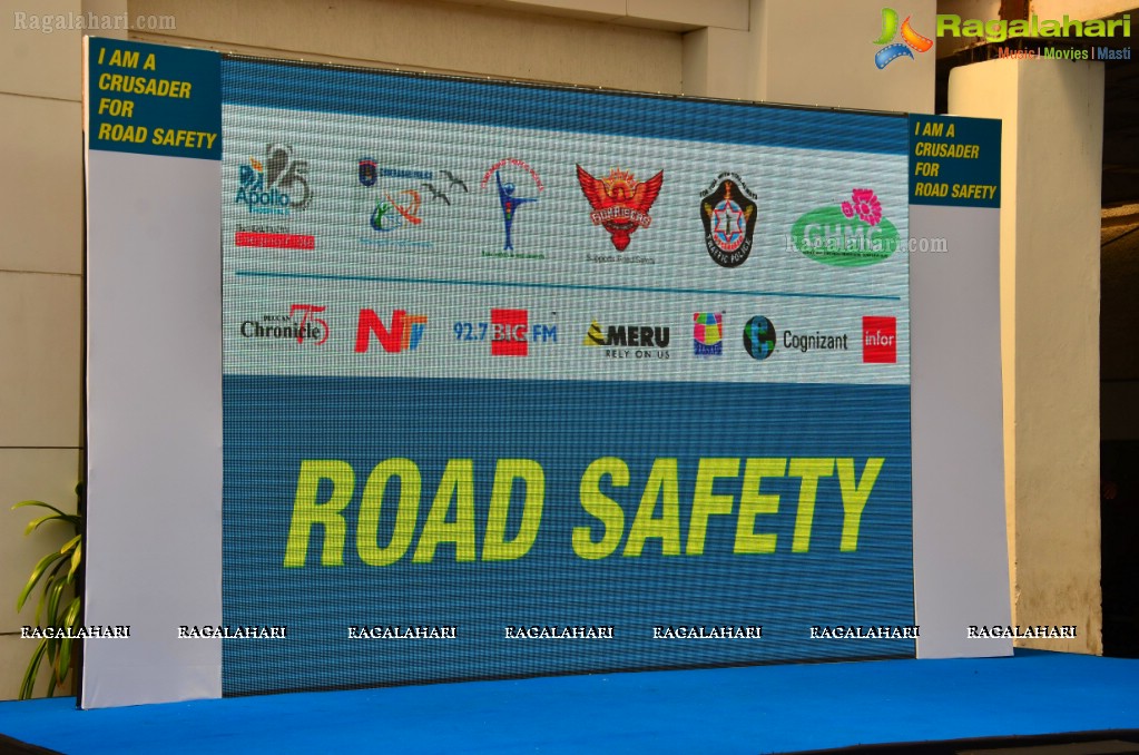 Road Safety & Accident Prevention Campaign launch by Apollo Hospitals and Hyderabad Traffic Police & GHMC
