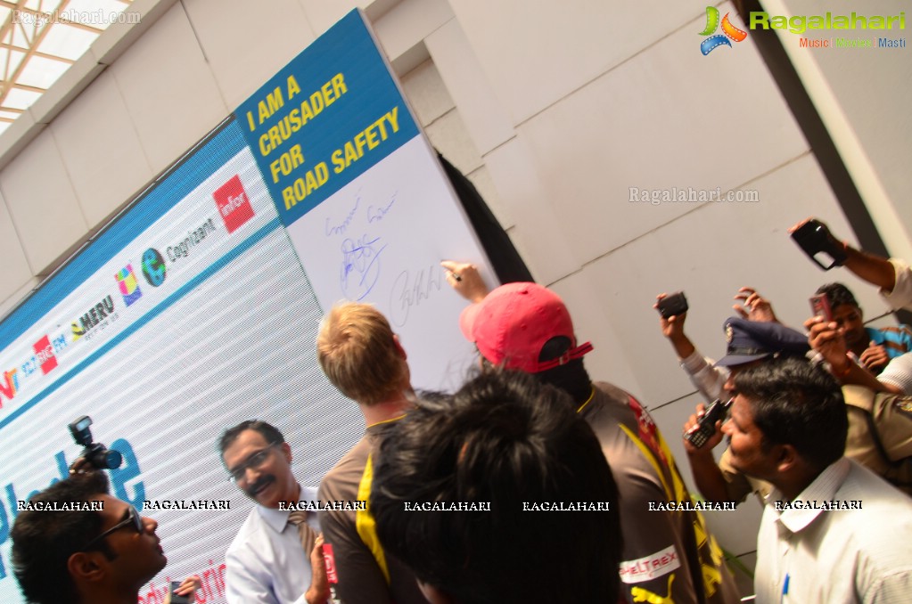 Road Safety & Accident Prevention Campaign launch by Apollo Hospitals and Hyderabad Traffic Police & GHMC