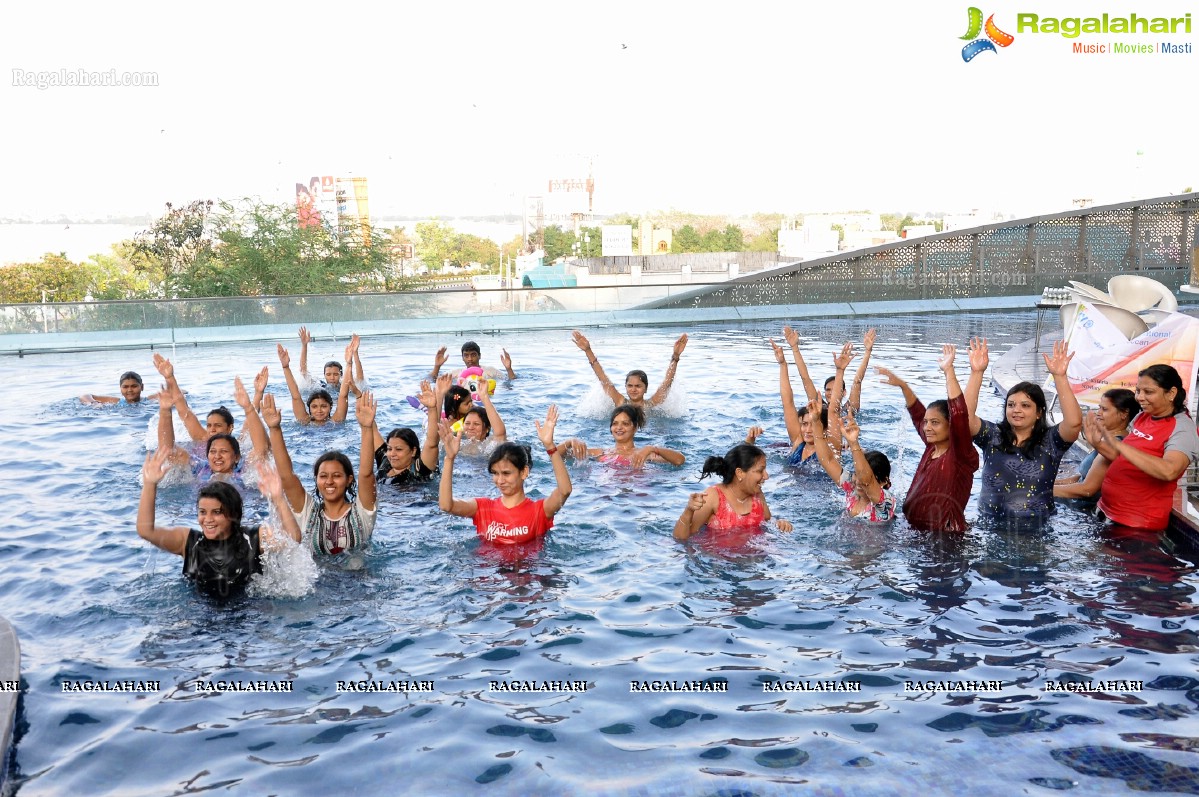 Aqua Zumba Session at Aqua, The Park, Hyderabad with Lions Clubs Members