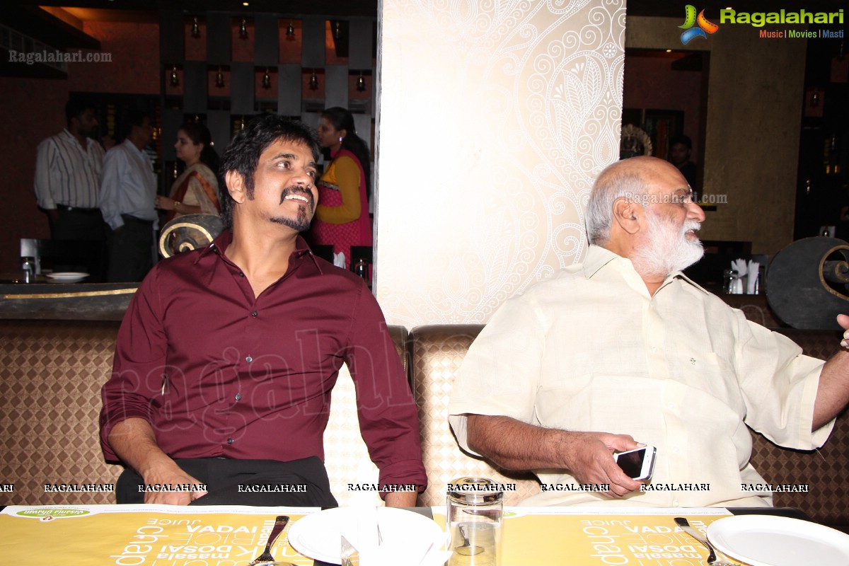 Nagarjuna inaugurates Namma Veedu Vasanta Bhavan Vegetarian Restaurant