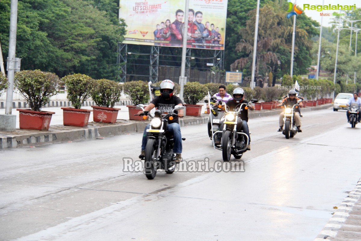 Harley Davidson Motorbike Rally to promote No Tobacco