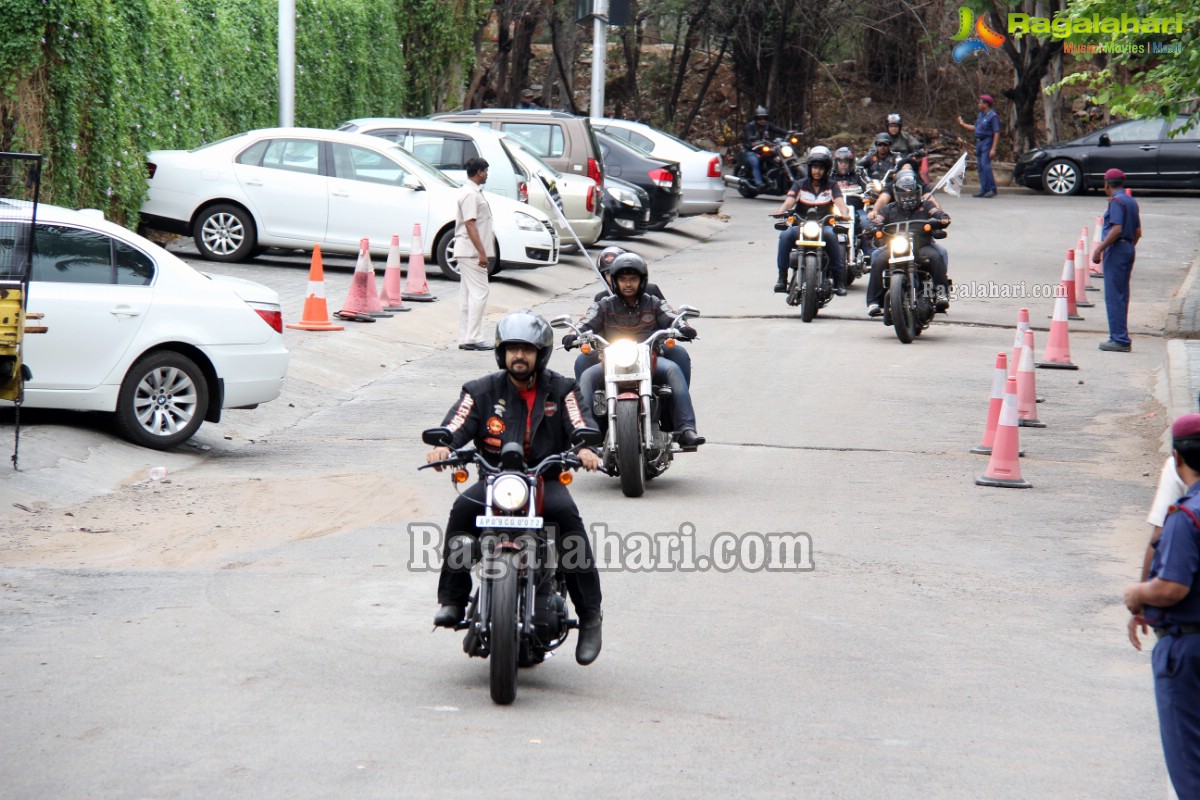 Harley Davidson Motorbike Rally to promote No Tobacco