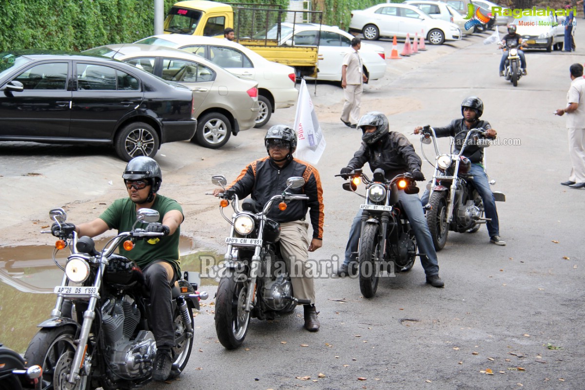 Harley Davidson Motorbike Rally to promote No Tobacco