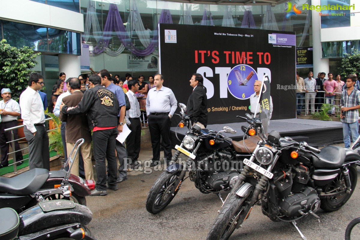 Harley Davidson Motorbike Rally to promote No Tobacco