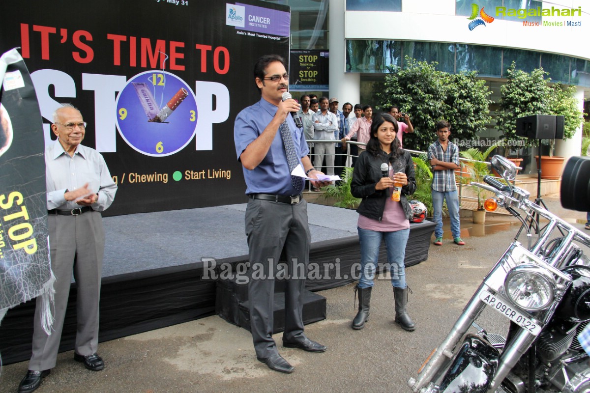 Harley Davidson Motorbike Rally to promote No Tobacco