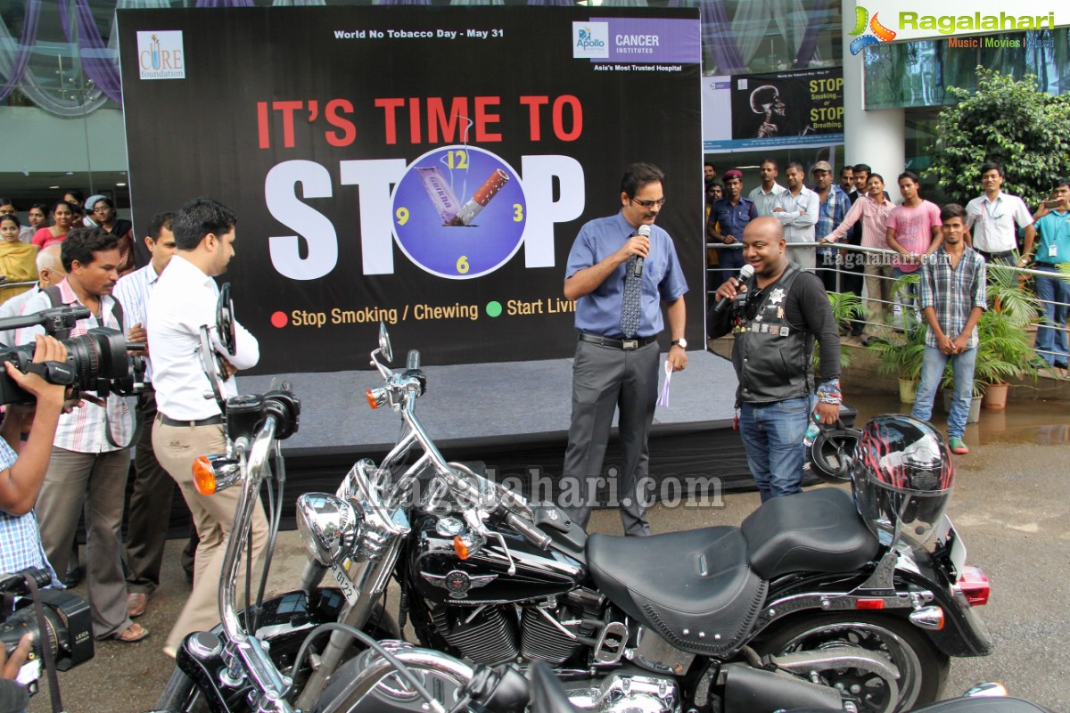 Harley Davidson Motorbike Rally to promote No Tobacco