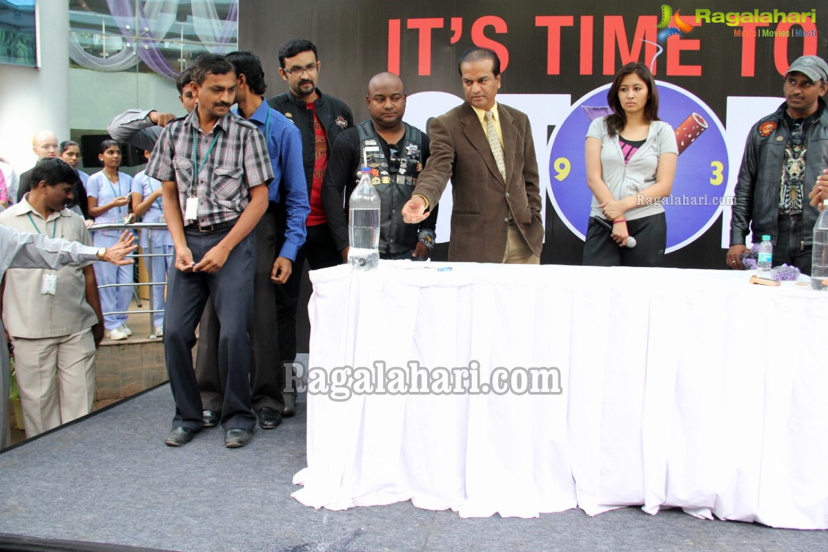 Harley Davidson Motorbike Rally to promote No Tobacco