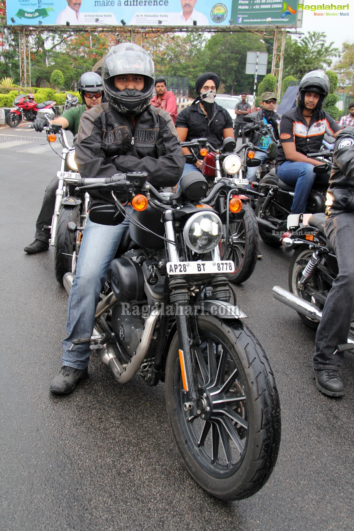 Harley Davidson Motorbike Rally to promote No Tobacco