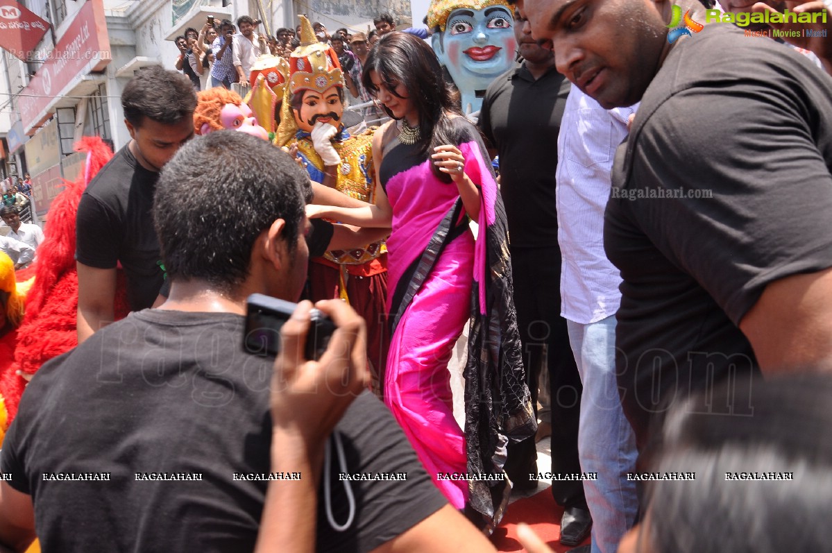 Samantha inaugurates Anutex Shopping Mall at AS Rao Nagar, Hyderabad