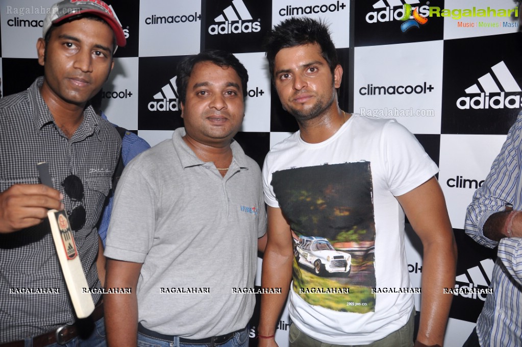 Suresh Raina meets his fans at Adidas Sports Performance Store, Banjara Hills