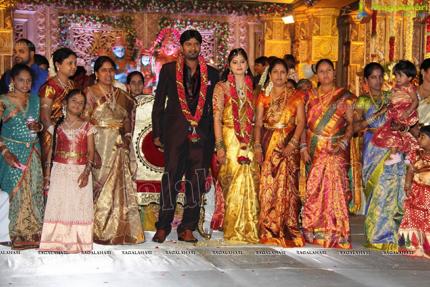 Talasani Srinivas Yadav Son Sai Yadav-Mahita Wedding Reception